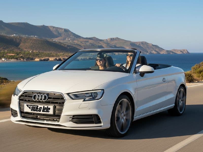 Convertible on a scenic coastal road