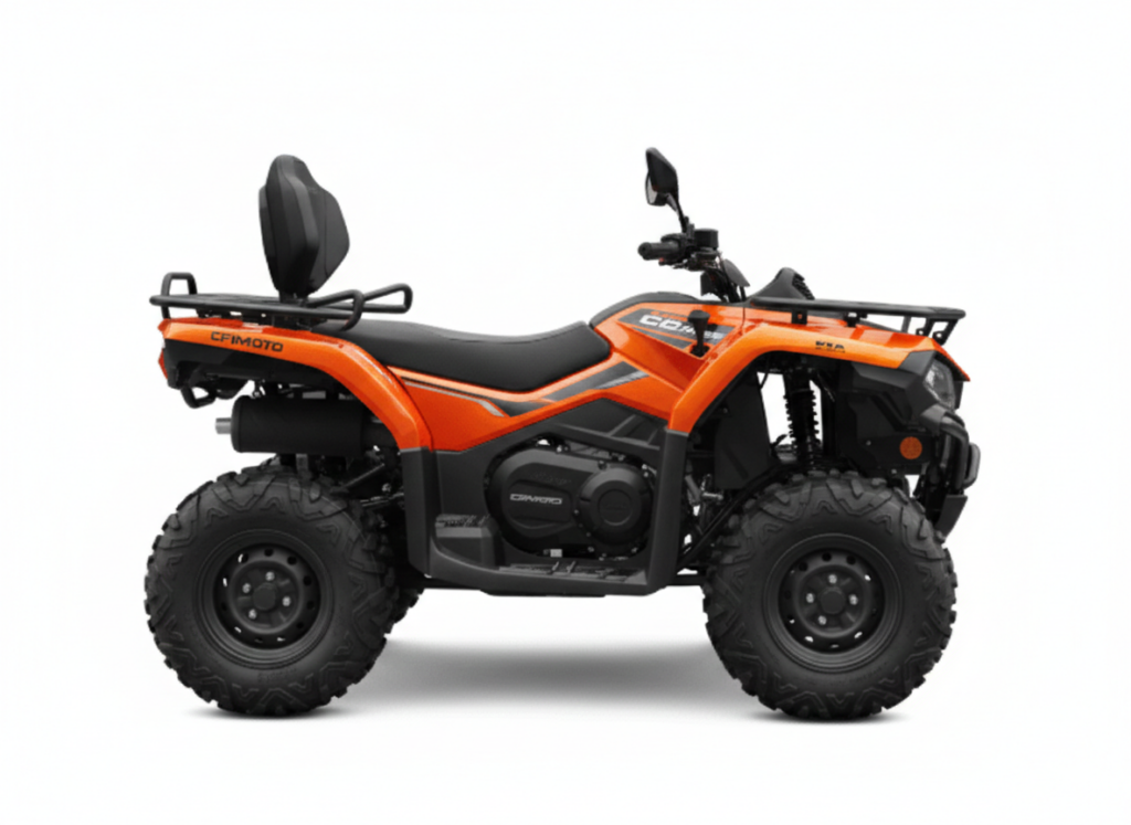 Orange ATV CFMOTO CFORCE quad bike for island exploration