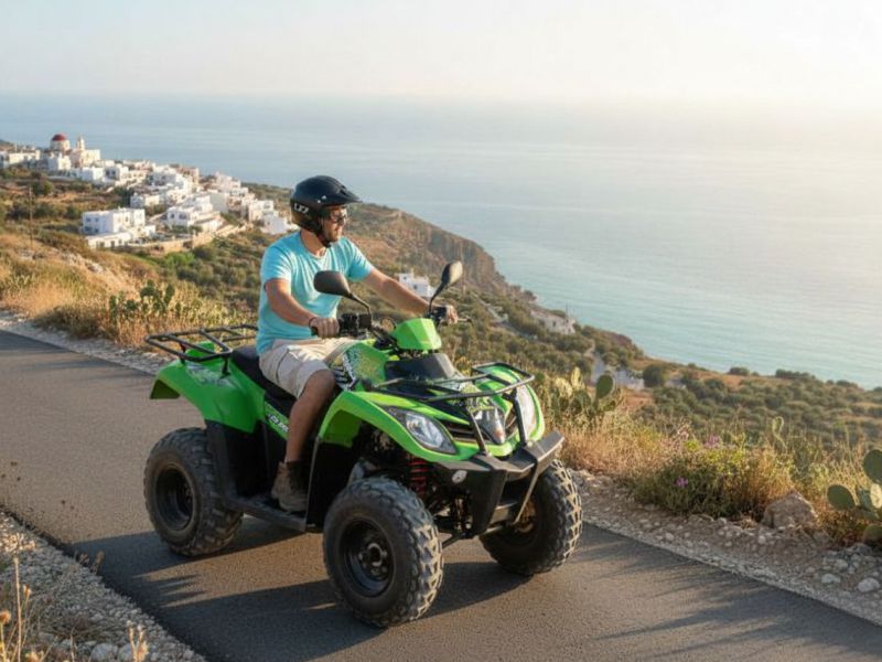 Solo adventure with ATV rental in Crete